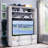 Industrial Cargo Bookcase With Removable Ladder And Spacious Storage, Perfect For Modern And Functional Living Spaces