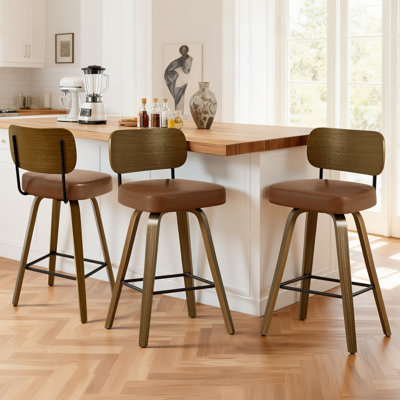 Tabouret de bar rotatif 26 po à hauteur de comptoir