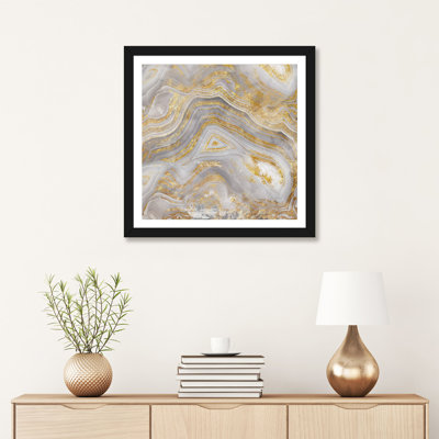«Agate Allure II» - Impression sur papier avec cadre flottant