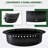Febtech Smokeless Fire Ring Liner - Od & Id - Premium Carbon Steel Fire Ring With Heat Resistant Coating - Diy Portable Smokeless Fire Ring Designed For Memorable Gatherings Under The Stars-108995538