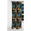 Rideau à motif floral industriel chic et motif cachemire III - 1 panneau