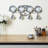 Vintage Wall Mounted Plate Rack, Black Metal Tea Cup and Mug Display Shelf with Hanging Hooks