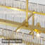 Lustre en cristal 10 lumières Glod-2124647454
