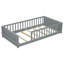 Structure de lit pour tout-petit 79 po x l 41 po avec support de rangement intégré-1762851097