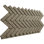 EverStone Herringbone Faux Brick Panel, 46 1/2"W x 25 1/4"H x 1"D, Vintage White Colour