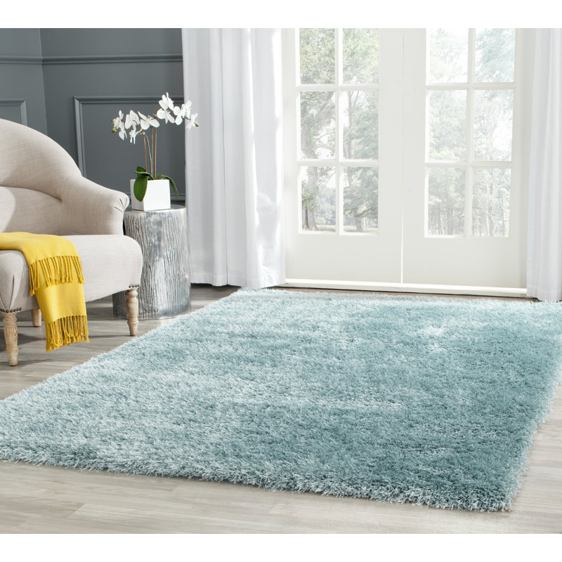 Tapis bleu clair Arshith, Rectangle 9 pi x 12 pi