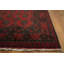 Tapis oriental rouge à motif géométrique 3 x 5