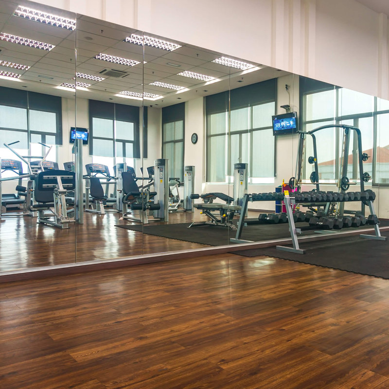 Fab Glass and Mirror Large Gym Mirror for Home Gym 48x60 - Full Length Ultra-Clear Annealed Glass Wall Mount - DIY Workout Display with Safety Backing - 1/4 Inch Low-Iron