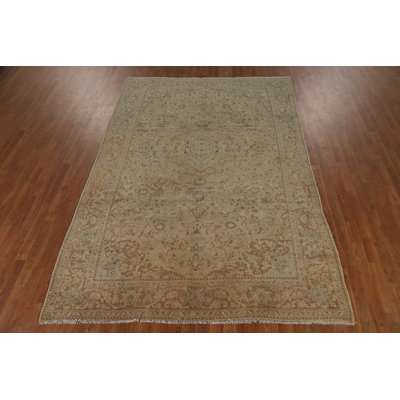 Floral Wool Traditional Area Rug 6x9