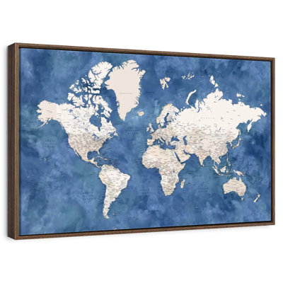 Detailed World Map With Cities I