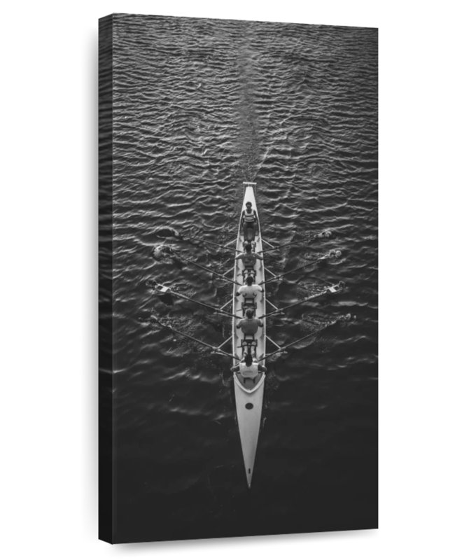 Équipe d'aviron, H 24 po x l 12 po