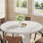47.25" W Round Manufactured Wood Farmhouse Dining Table-1422538083