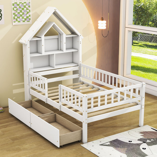 Red Barrel Studio® Kids Twin Daybed with Drawers | Wayfair