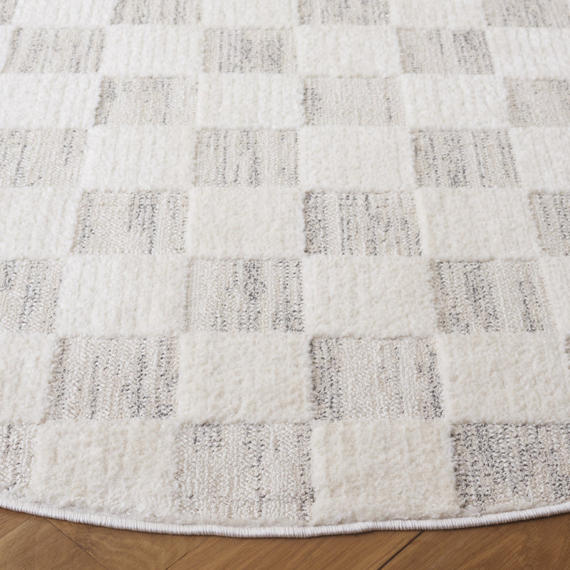 Tapis à carreaux Tuule Performance, Rond 6 pi 7 po
