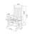 All Weather Rocking Chair Set With Side Table, 3-Piece Rocking Chair Set With Wood-Texture , (Includes 2 Rocking Chairs And 1 Table)-1827453544