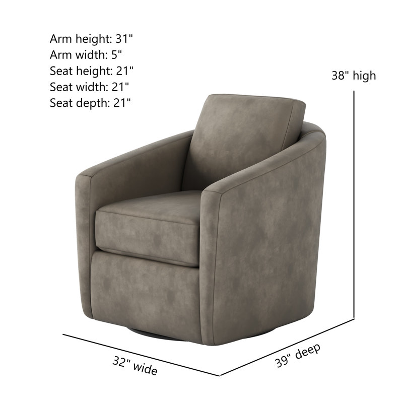 Daisey Swivel Glider, Fresca Cobblestone