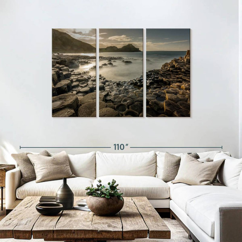 Aime Giant's Causeway At Sunset, 48" H x 74" W
