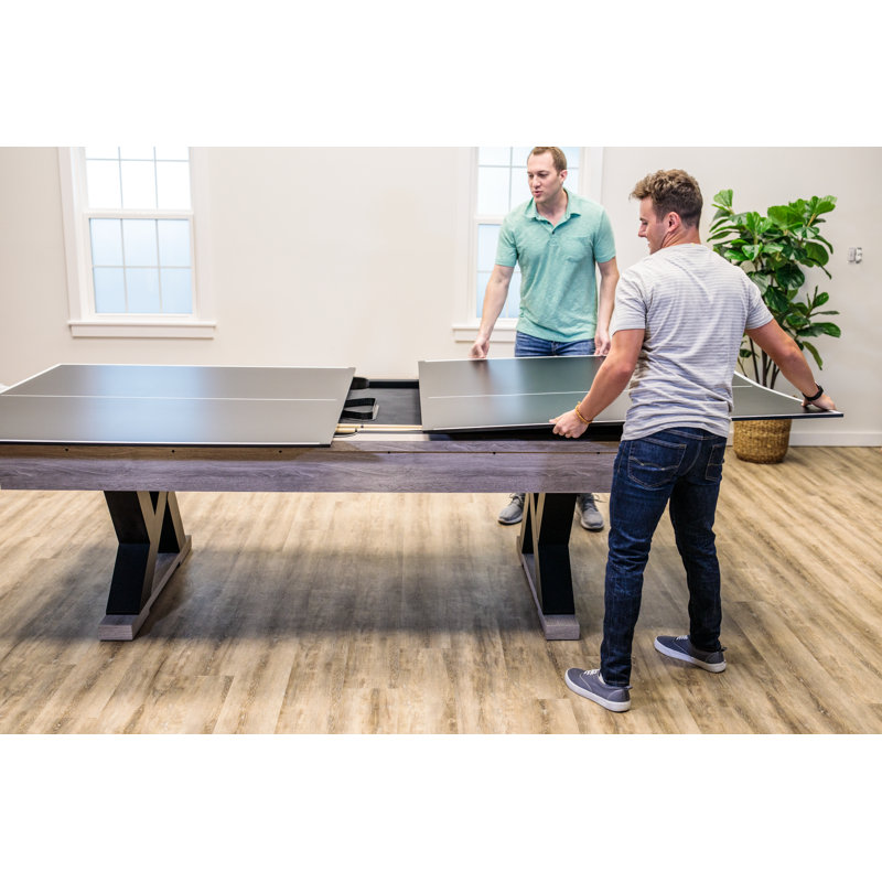 STIGA 4-Piece Table Tennis Conversion Top, Grey - Transform Your Pool Table into A Table Tennis Table (13 mm thick)