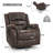 Michalski Swivel Recliner With Massage & Heating-122123324