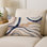 Coussin décoratif intérieur / extérieur bleu Modern Modern