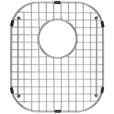 12.01-in x 14.17-in Rear Drain Heavy-Duty Stainless Steel Sink Protector