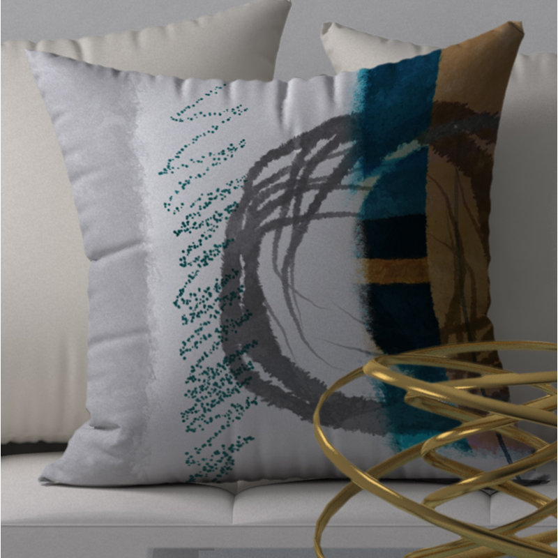 Housse de coussin carrée/insert, 18" x 18"