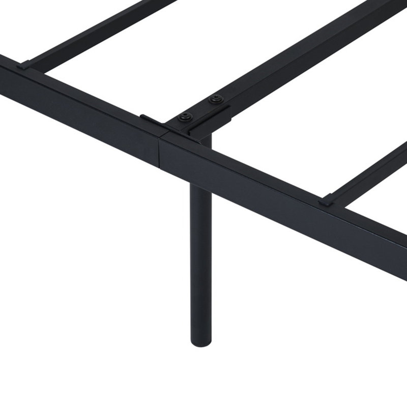Metal Bed Frame with Headboard, Double (4'6)