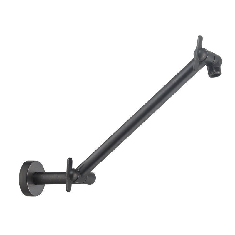 Bras de douche réglable 17 po, Bronze huilé