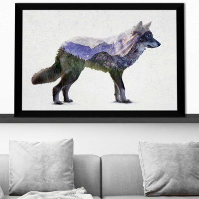 Rocky Mountain Gray Wolf par - impression
