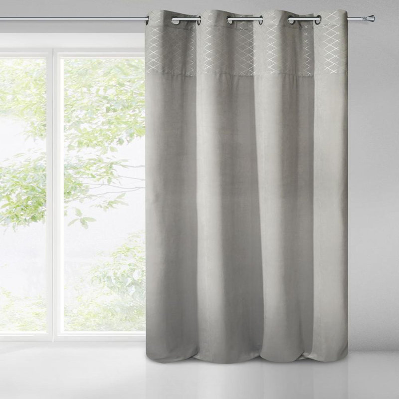 Blackout Curtain Single Panel, Grey