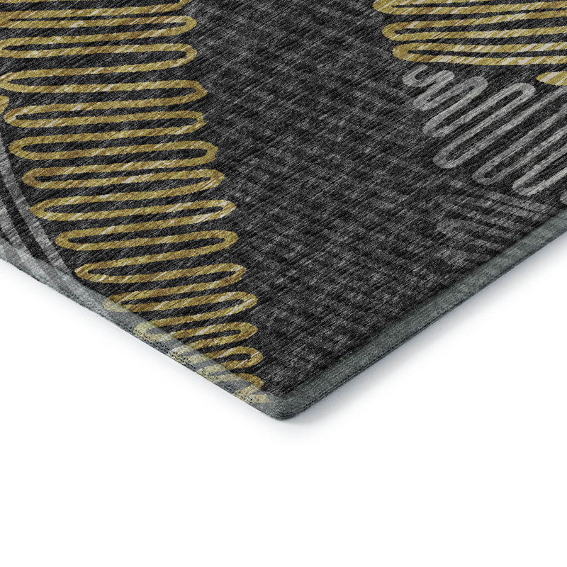 Premium Machine Washable Vaseem AMF117 Rug, Rectangle 10' x 14'