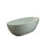 Baignoire autoportante de 59 po, couleur turquoise, surface solide et résine de pierre, non perméable, perte de chaleur lente, délicate lisse, spacieuse pour une baignoire relaxante, baignoire ergonomique au design ergonomique,