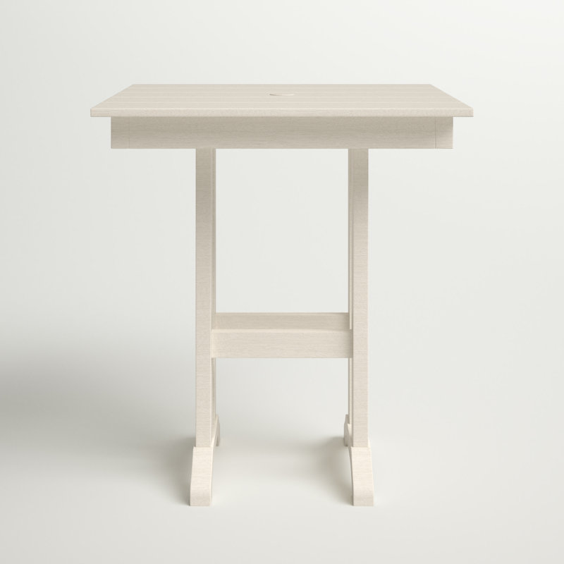 Table de salle à manger à tréteaux Farmhouse, Blanc