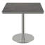 Table carrée bistro moderne avec plateau tulipe et plateau en faux marbre, facile à assembler, structure en métal robuste-570258304