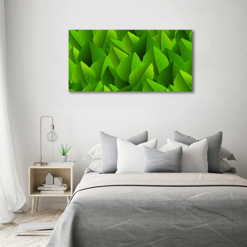 Green Leaves - Wrapped Canvas Print