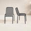 Chaise de salle à manger d'extérieur empilable Abra-1822436648