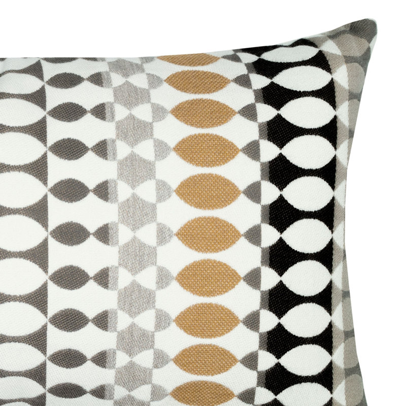 Modern Oval Lumbar Outdoor Rectangular Sunbrella® Pillow Cover & Insert, Dune