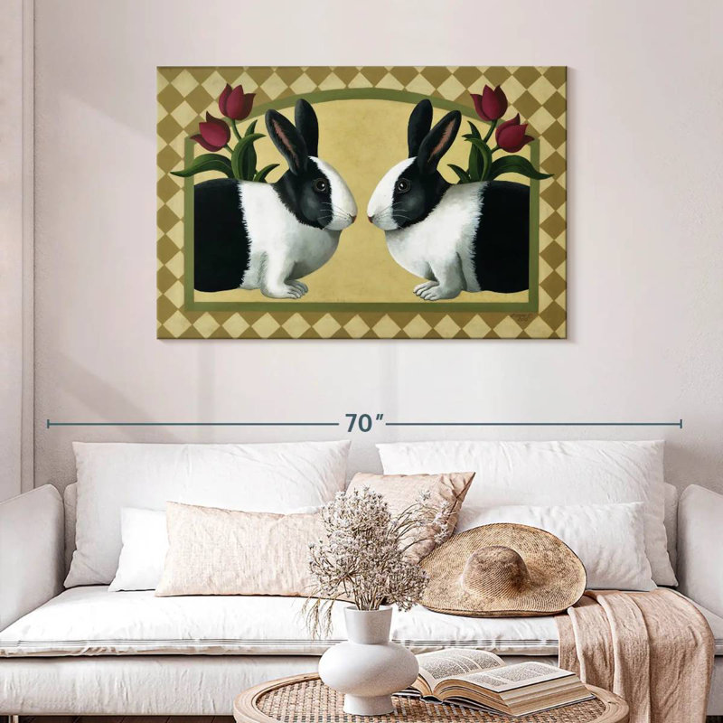 Brampt Rabbit Bunnies, 30" H x 45" W
