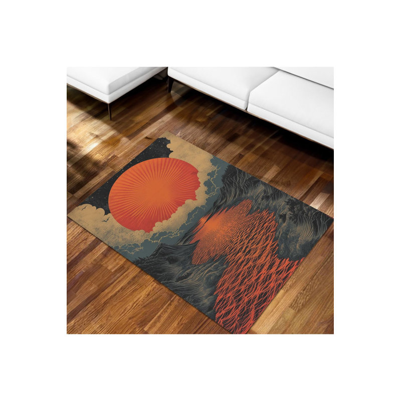 Tapis tissé à motif lavable à la machine, Tapis de couloir 3 pi 3 po x 6 pi 7 po inclus