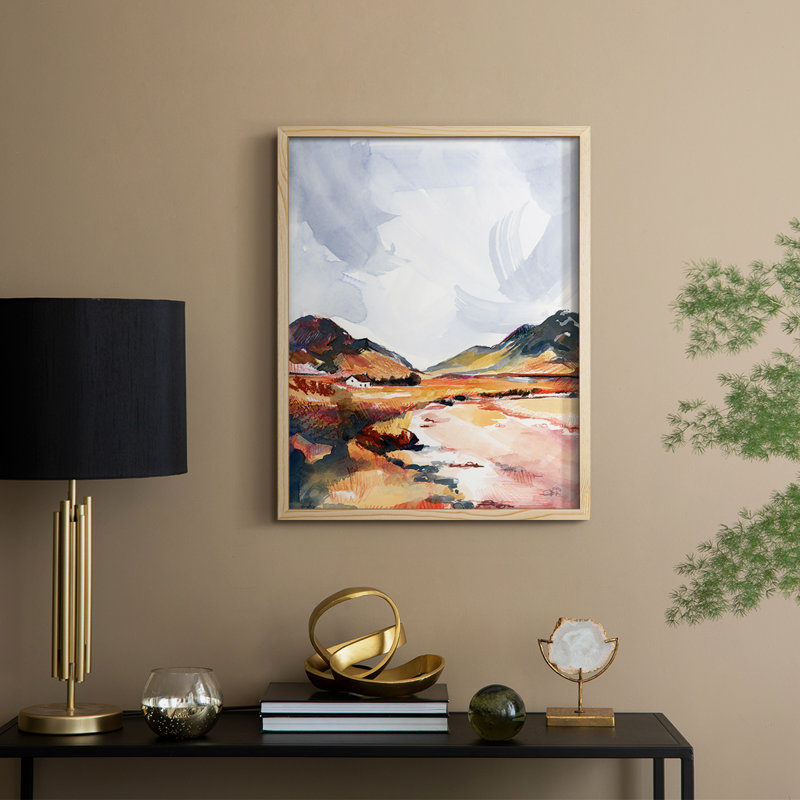 Chromatic Landscapes II Framed Print - Solid Wood, 11" H x 9" W