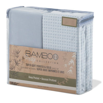 Ensemble de draps en microfibre géométrique
