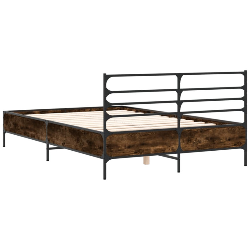 Achillefs Bed, Small Double (4'), Smoked Oak
