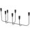 Modern metal candelabra holder Galya