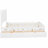 Queen size platform bed with 2 large drawers, pull-out bed-25583607