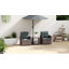 Ensemble de meubles de patio 5 pièces avec coussins de repose-pieds, brun / bleu-490565442-490565444