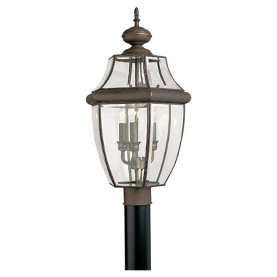 Beveled Metal Outdoor Lantern Head
