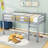 Twin Wooden Loft Bed With Ladder And Slats-402521267