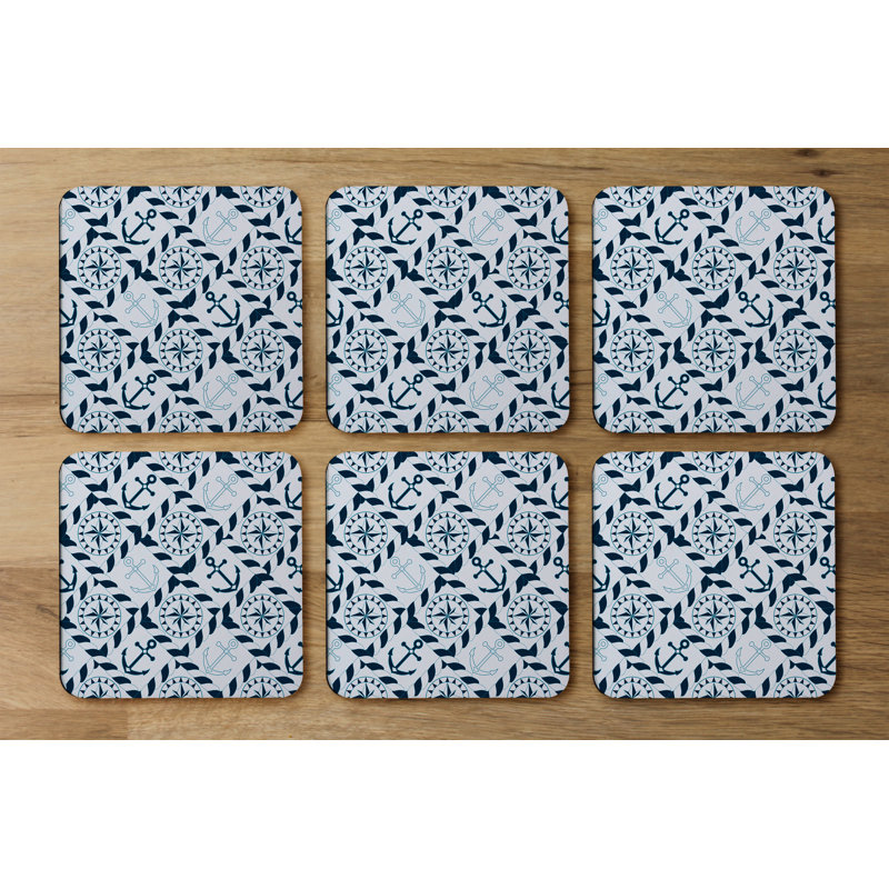 Square 6 Piece Coaster Set