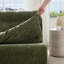 Fauteuil à billes sans accoudoirs en polyester et méridienne - vert
