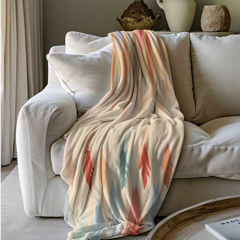 Dreamy Rainbow Washes - jeté Sherpa Bla 1 pièce de qualité supérieure, 60 po x 80 po